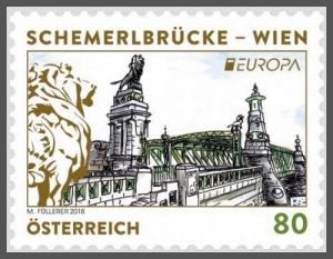 H01 Österreich 2018 Europa Bridges MNH Postfrisch