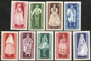Hungary Sc #1539-1547 Mint Hinged