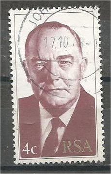 SOUTH AFRICA, 1978, used 4c, B. J. Vorster Scott 509