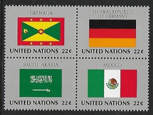 United Nations - N.Y. # 453a - Flag Series - Block - MNH.....{AL55a}