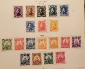 HONDURAS Scott 30-36 40-50 Stamp Set MH OG Lot T276