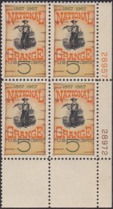 1323 National Grange Plate Block MNH