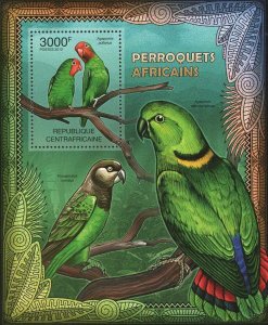 Parrots of Africa Stamp Agapornis Pullarius Poicephalus Crassus S/S MNH #3671