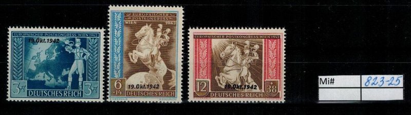 Deutschland Reich TR02 DR Mi 823-25 1939 Reich Postfrisch ** MNH