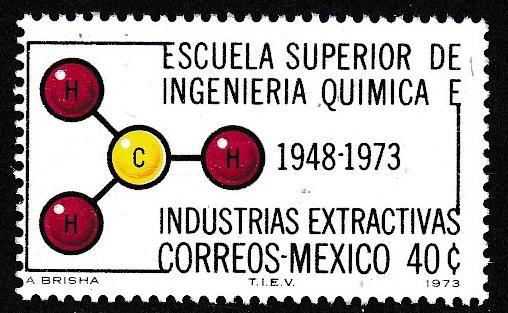 Mexico #  1056, Hydrocarbon Monecule, Mint NH