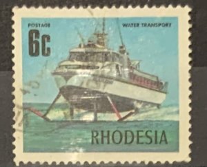 RHODESIA 1970 6cents HYDROFOIL SG443b FINE USED..CAT £6.50