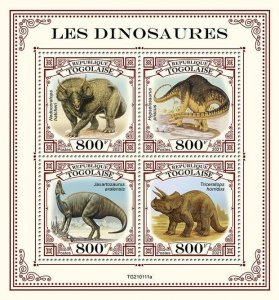 2021/03- TOGO - DINOSAURS    4V complet set    MNH ** T