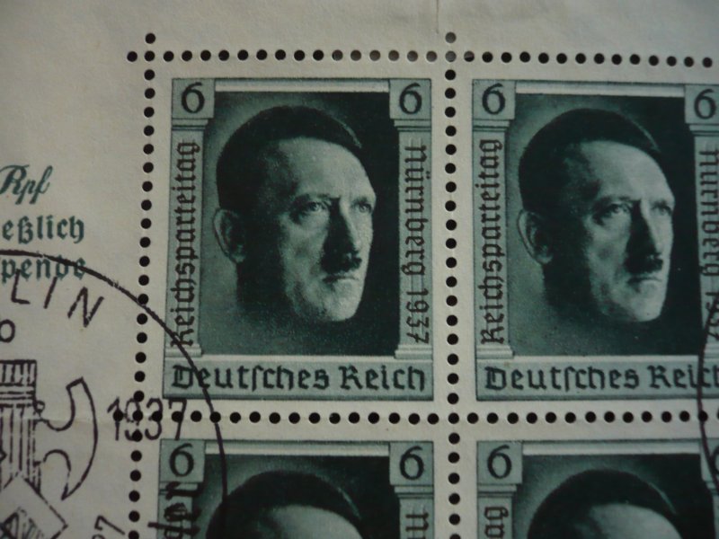 Stamps - Germany - Michel# 650 Block 11 - CTO Third Reich Souvenir Sheet