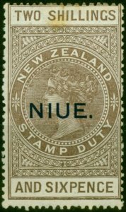 Niue 1923 2s6d Grey-Brown SG34 Fine MM