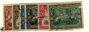 Nicaragua #C241 MNG, C242 MH, C243, C246-8 used