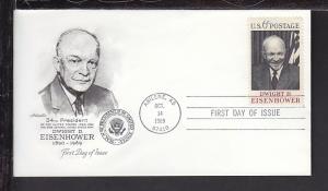 US Eisenhower 1969 Artmaster U/A FDC BIN