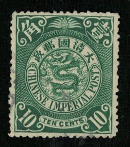 China 1898-1908, Imperial Chinese Post, Red, Green, 10c (TS-233)