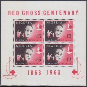 NIGERIA Sc#149a CPL MNH S/S - CENTENARY of the RED CROSS