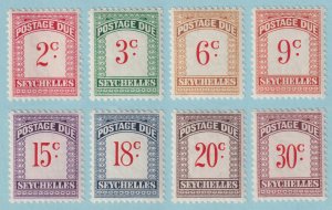 SEYCHELLES J1 - J8 POSTAGE DUES  MINT NEVER HINGED OG ** SET - VERY FINE! - P606