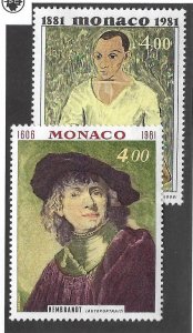 Monaco SC#1307-1308 MNH VF...Worth a Close Look!