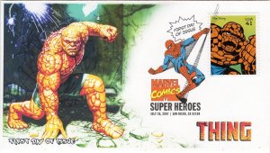 AO-4159d-1, 2007, Marvel Comics Super Heroes, FDC, Add-on Cachet, DCP, The Thing