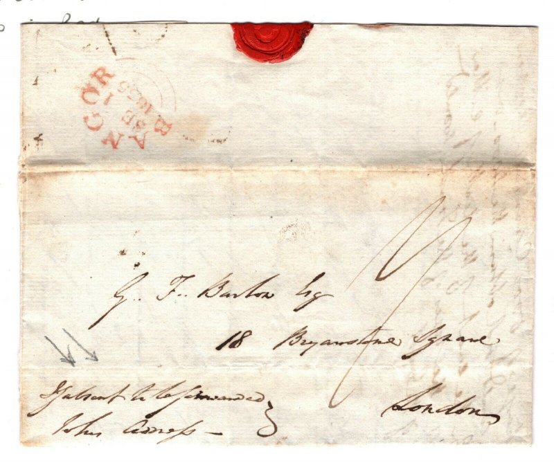 GB Wales Cover Bangor CDS *If absent to be forwarded* Endorsement EL 1835 ZB74 