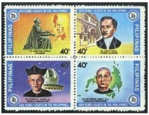 Philippines 1533-1536a,1537,MNH. Jesuits in Philippines,St.Ignatius Loyola,1981.