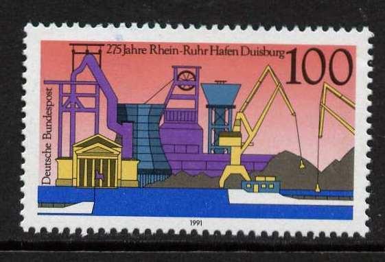 Germany 1684 MNH Ships, Rhine-Ruhr Harbor, Duisburg