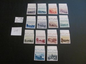 LIECHTENSTEIN 1944-45 MNH  SC 198-211 SET  XF $40 (214) NEW COLL.