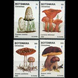 BOTSWANA 1982 - Scott# 321-4 Mushrooms Set of 4 NH