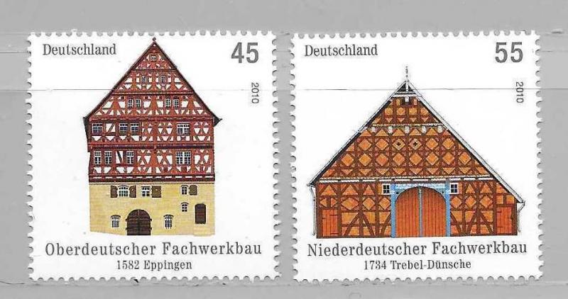Germany 2592-93 Old Buildings set MNH