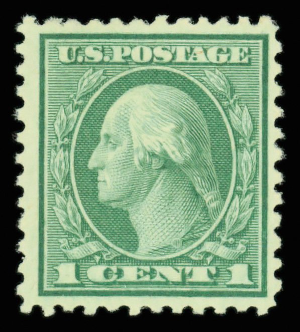 United States #545 Mint lh very fine   Cat$225 1921, 1¢ green, rotary press ...