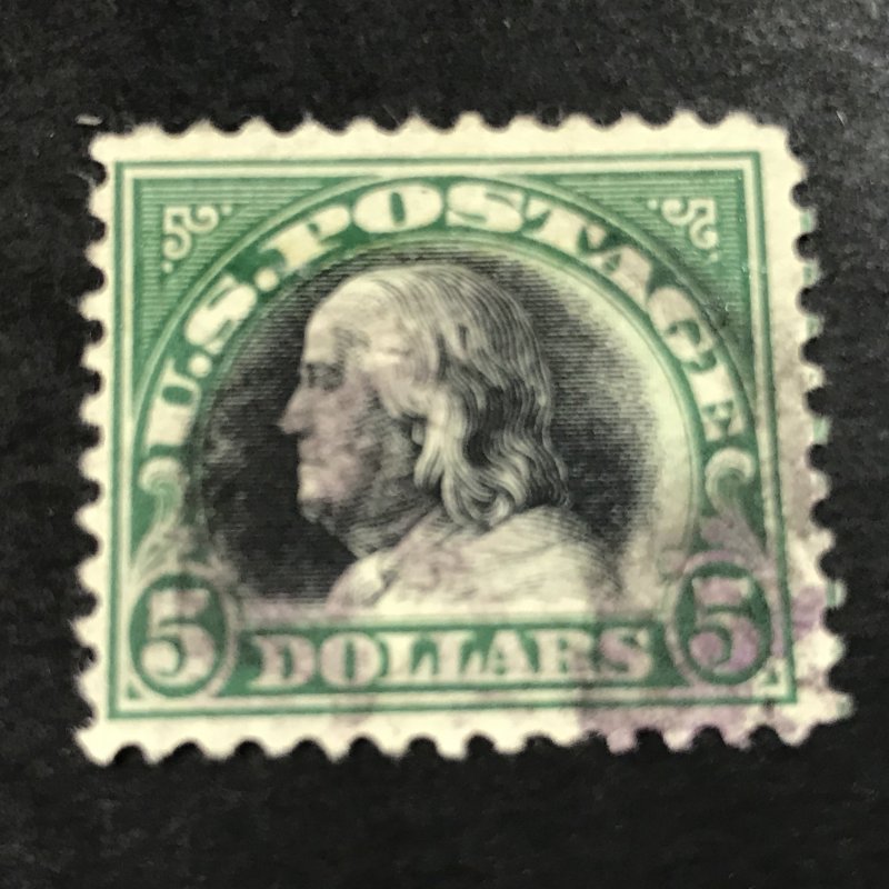 U.S.# 524-USED-------$5.00 FRANKLIN----1918(LOTB)