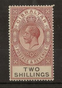 Gibraltar 1925 2/- SG103 Mint