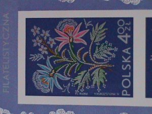 POLAND-SC#2032a-SOCPHILEX IV WORLD STAMPS SHOW KATOWISE-IMPERF-MNH S/S VF