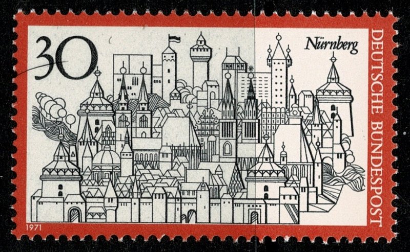 GERMANY 1970 TOURISM NUREMBERG SG1587 MINT (NH) SUPERB