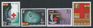 GHANA SC# 139-42 FVF/MNH 1963