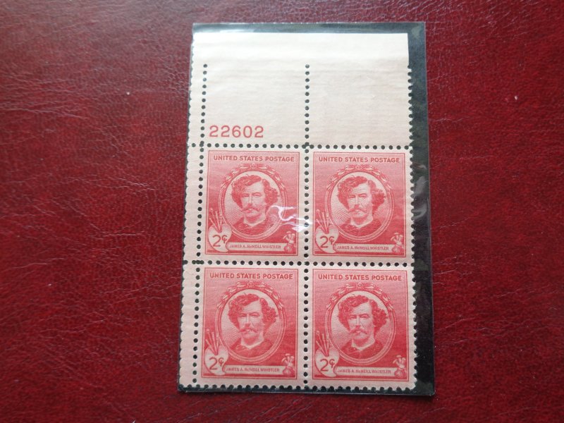 1940 USA Famous Americans Series Blocks of 4x4 MNH