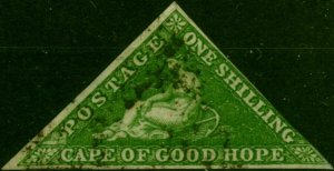 C.O.G.H 1858 1s Bright Yellow-Green SG8 Fine Used (4)