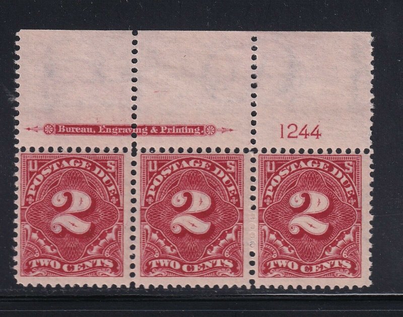 J39 Plate # str. VF mint OG stamps never hinged nice color cv $ 175 ! see pic !