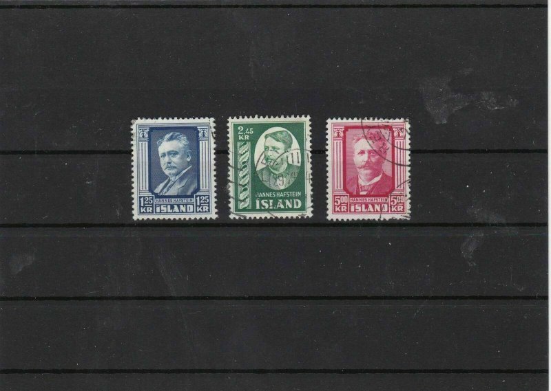 iceland 1954  mounted mint + used stamps set cat £42 ref 7320