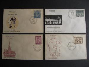 India 2 different 1964, 2 different 1966 FDCs First Day Covers 