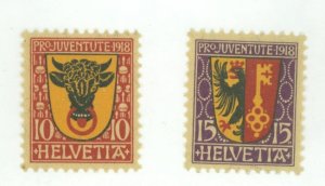 Switzerland #B10-11  Single (Complete Set)