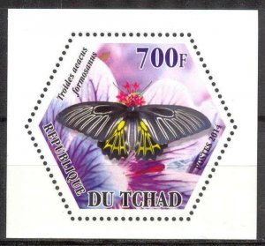 Chad 2014 Butterflies (3) MNH Cinderella !