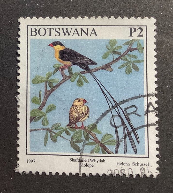 Botswana 1997 Scott 634 used - 2p, Birds, Shaft-tailed Whydah