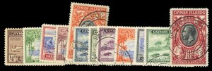 Cayman Islands #85-96 Cat$247.65, 1935 George V, complete set, used