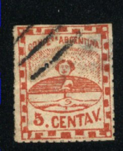 Argentina #1  Used 1858 PD