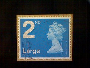 Great Britain, Scott #MH391, 2013, used on paper, Machin, 2nd Large, bright blue