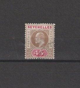 SEYCHELLES 1906 SG 67 USED Cat £15