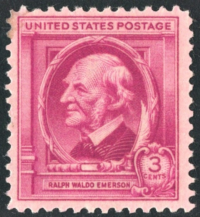 SC#861 3¢ Famous Americans: Ralph Waldo Emerson Single (1940) MNH