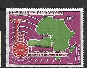 DAHOMEY, C61, MNH, AFRICAN POSTAL UNION ISSUE 1967