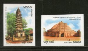 Vietnam 2018 India Joints Issue Ancient Arch Sanchi Stupa Pho Minh IMPERF MNH...