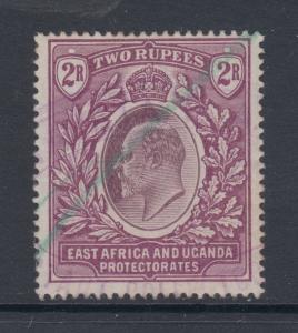 East Africa & Uganda Sc 10 used 1903 2r violet & dull violet KEVII, F-VF