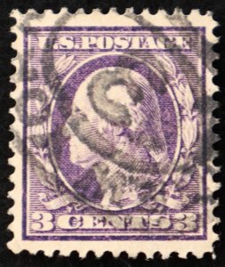 U.S. Used Stamp Scott #333 3c Washington, XF. Double Oval Cancel. A Gem!