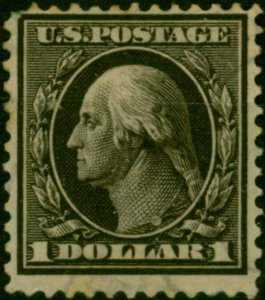 U.S.A 1909 $1 Purple-Black SG349 Good Unused